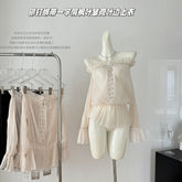 BXOXO - summer inspo Autumn Women Blouse Elegant Chic Shirts Solid Color Slash Neck Sexy Off Shoulder Long Sleeve Loose Blouses Fashionable Retro Top